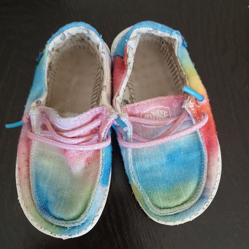 Hey Dude Tie Dye 8 Toddler Girls Shoe